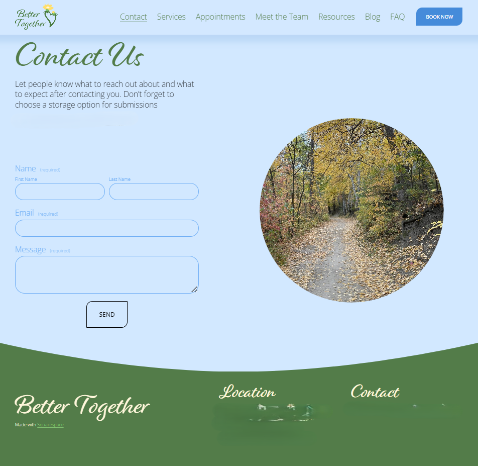 website page example