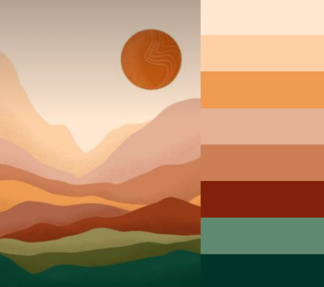 color scheme derived from photo