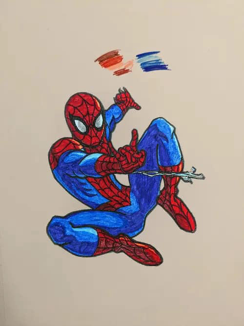 spiderman sticker design