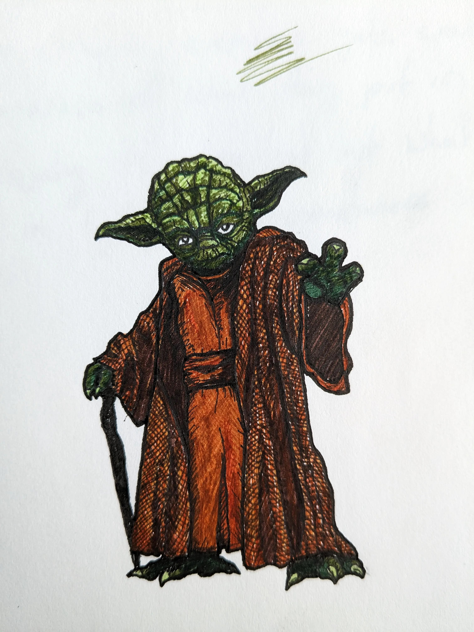 yoda sticker design