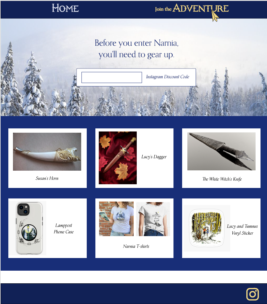 final website merchandise