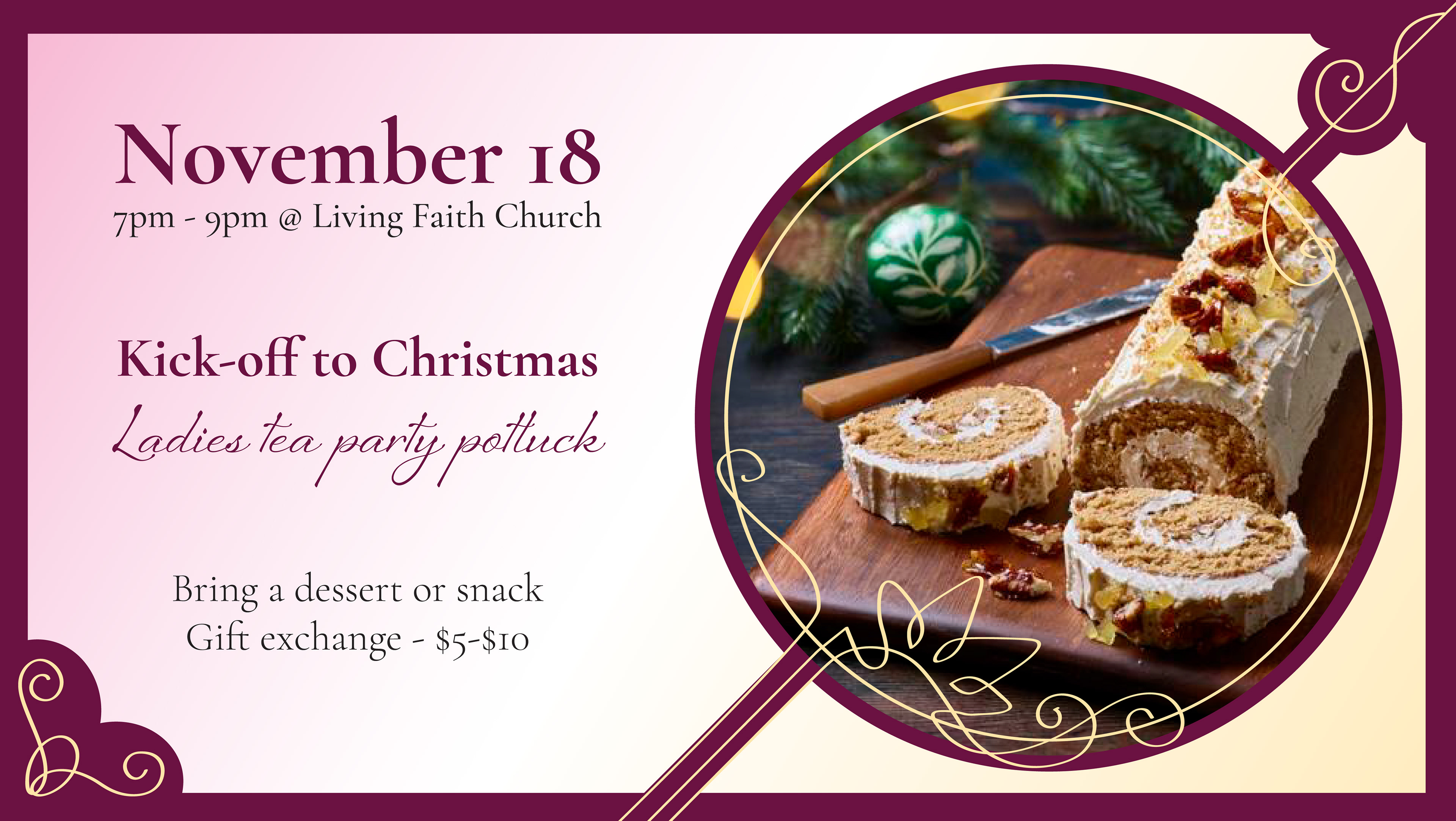 promotional material for ladies' event