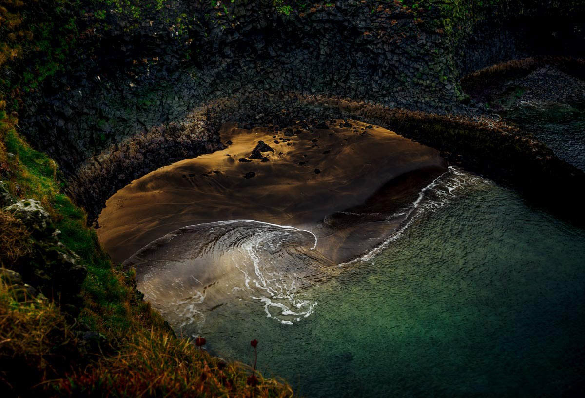 a beach in Snæfellsnes peninsula, Iceland.