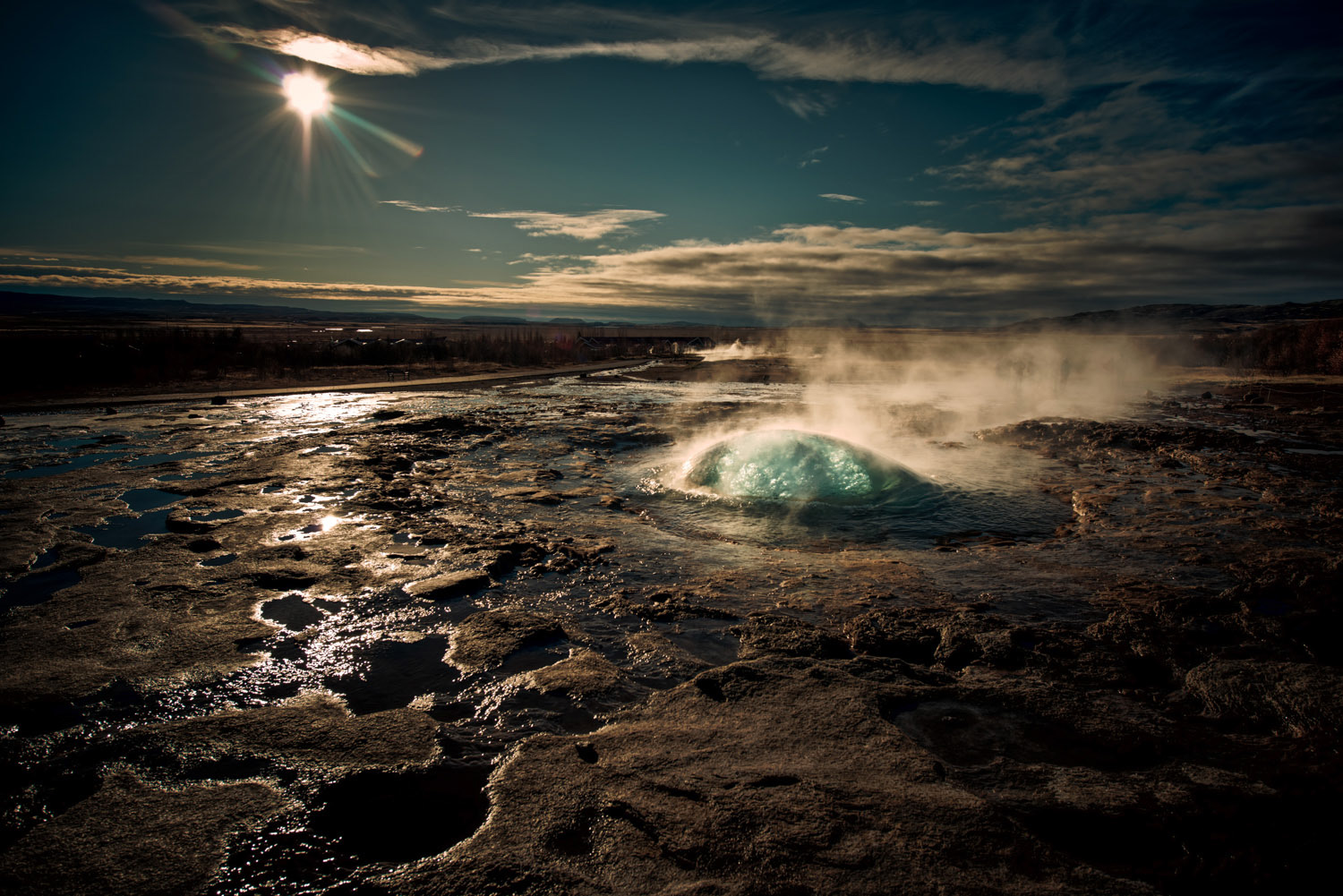 The Great Geysir, a favorite stop along the Golden Circle