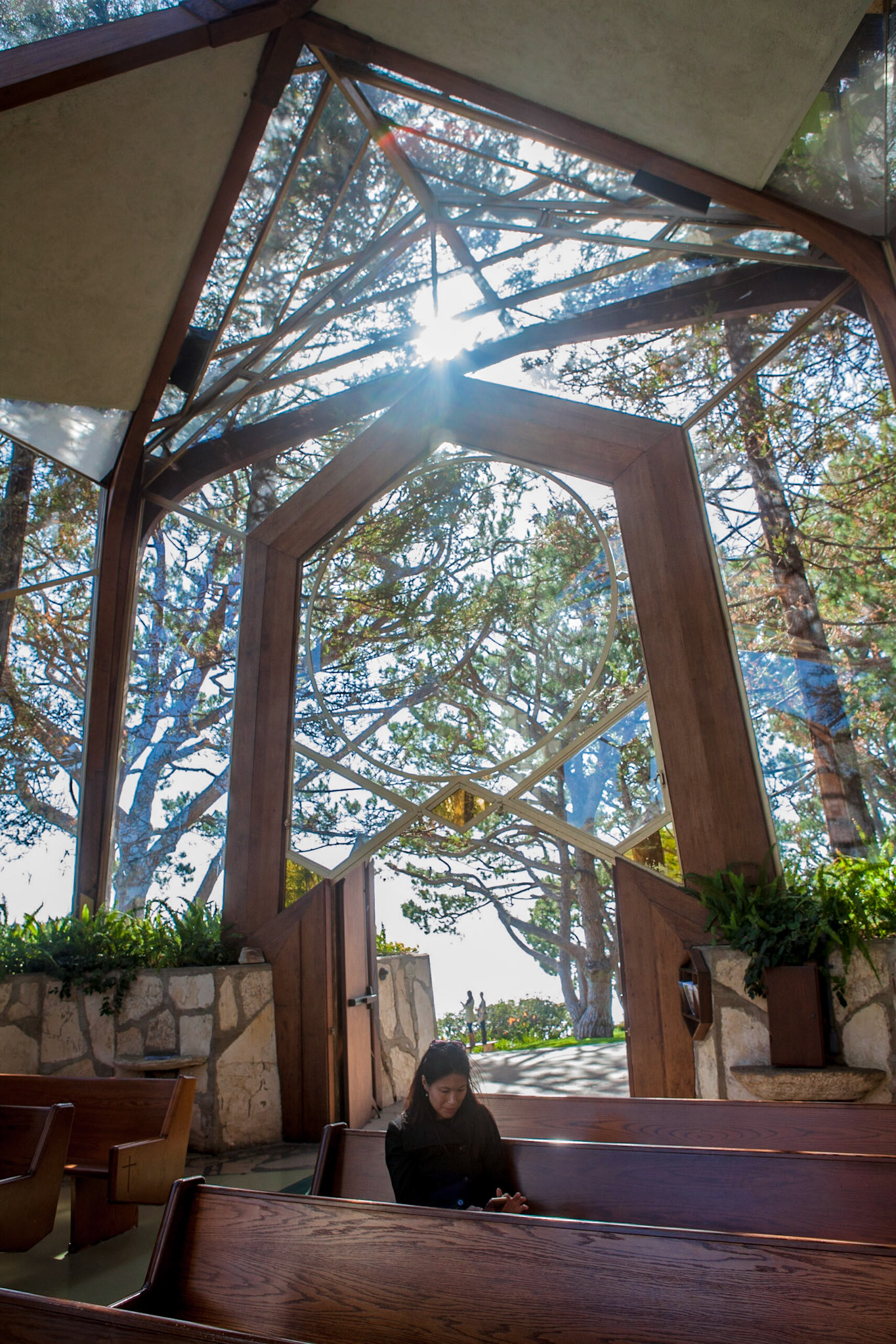 Wayfarer's Chapel, aka The Glass Church, by Frank Lloyd Wright, Rancho Palos Verdes, California