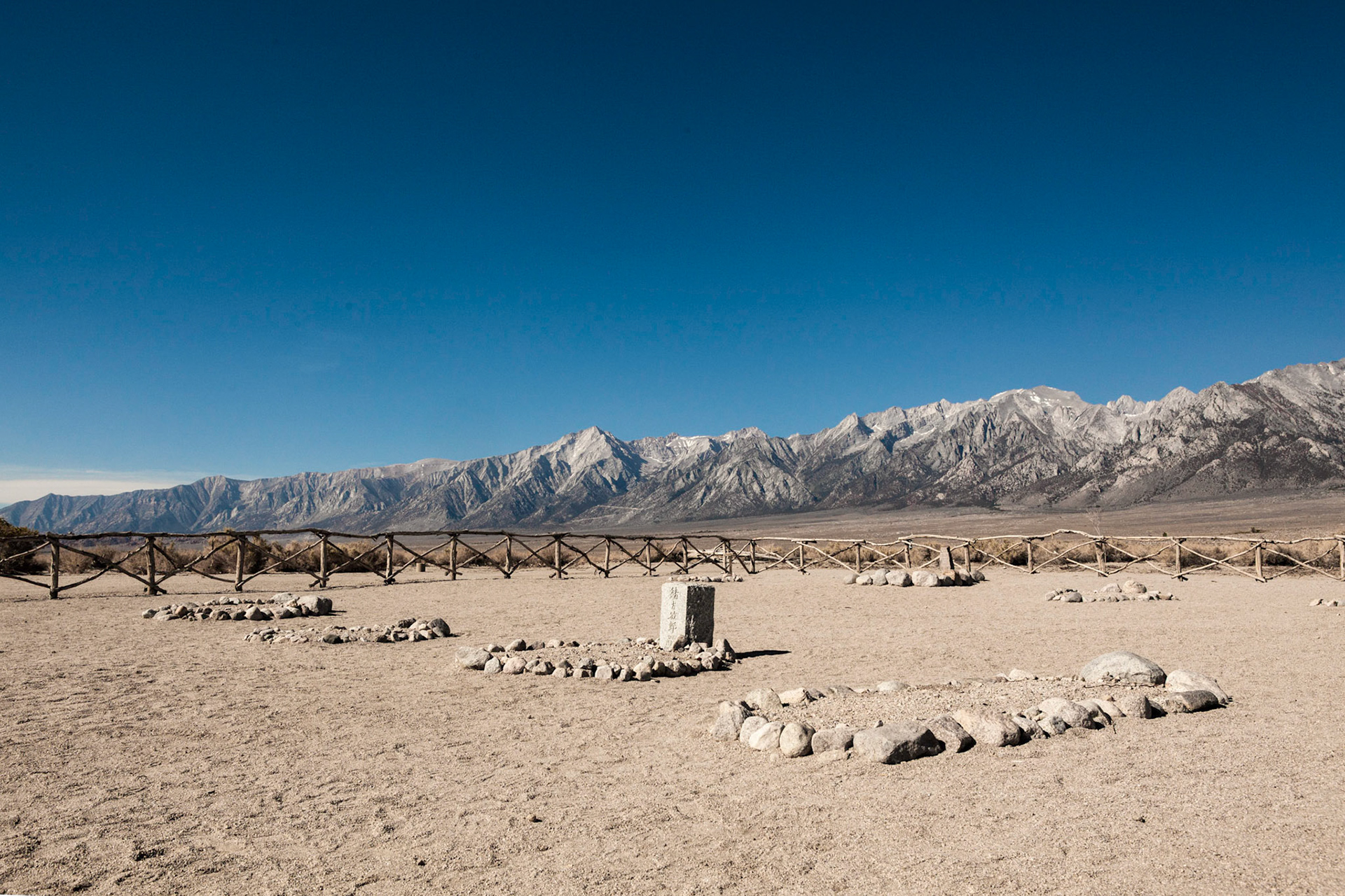 Very few remain at Manzanar, the families of those who died there asked that their remains be removed
