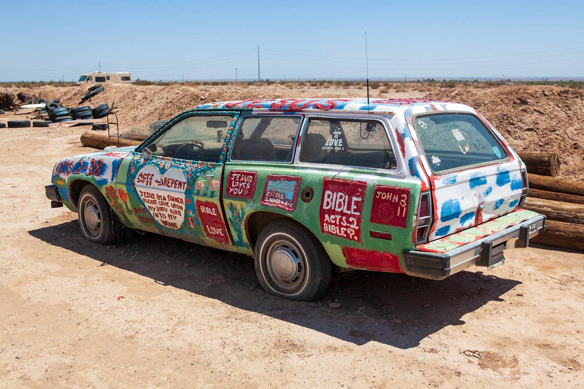Salvation Mountain, CA. Photo by Ming Lo