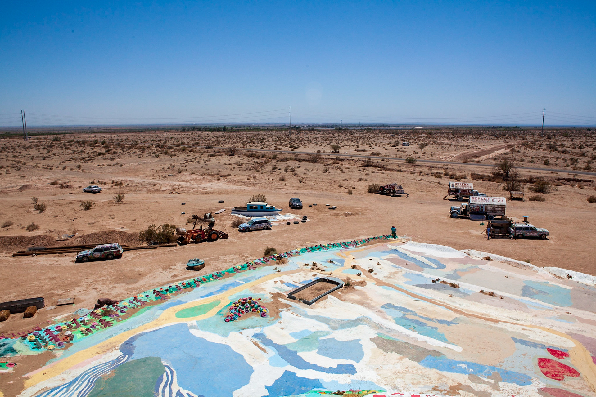 Salvation Mountain, CA. Photo by Ming Lo