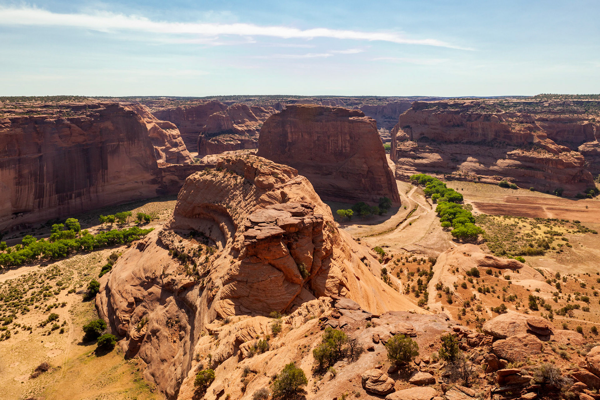 White House Trail View, Canyon de Chelly, Chinle, AZ.  © 2013 Ming Lo