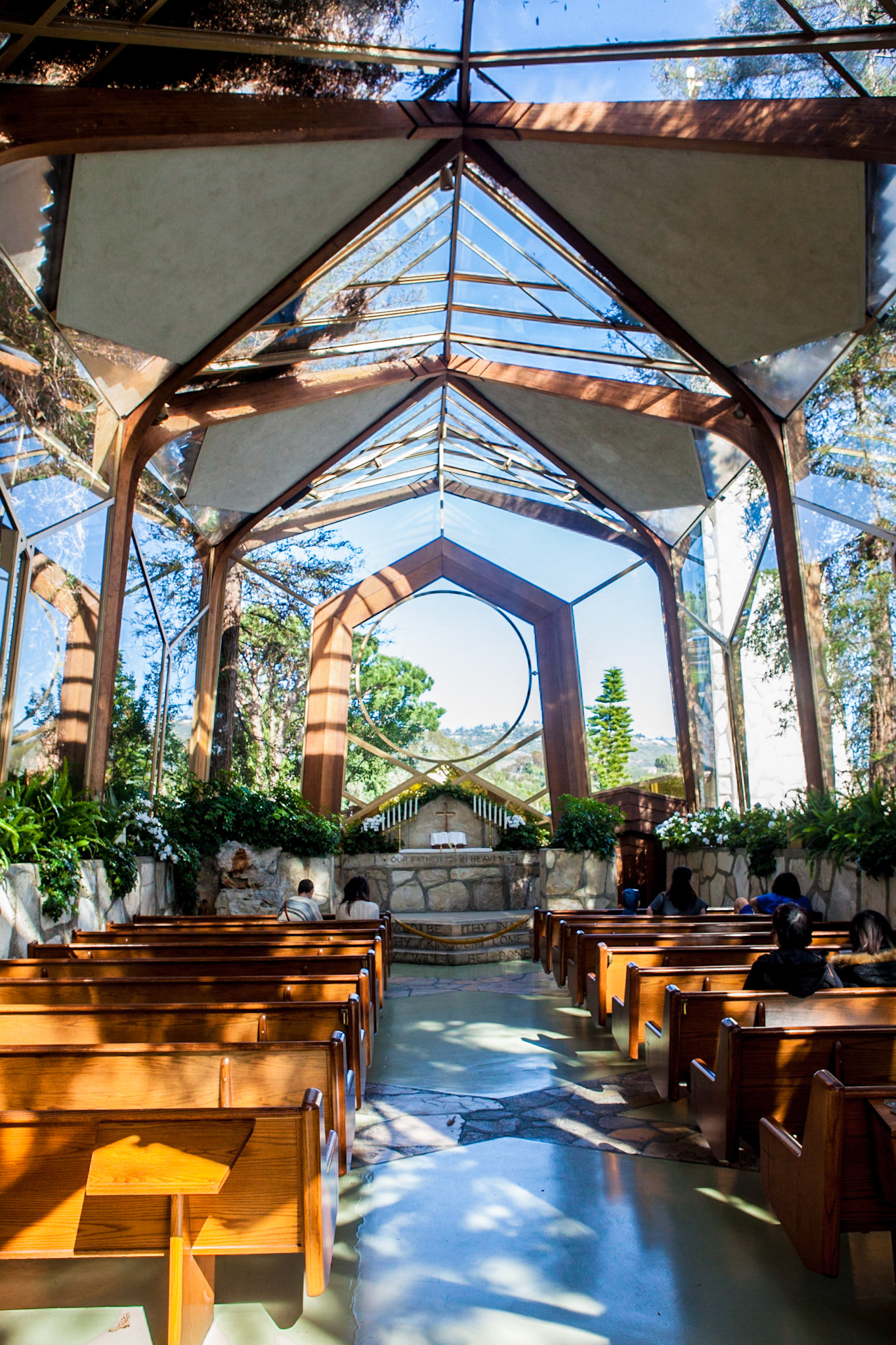Wayfarer's Chapel, aka The Glass Church, by Frank Lloyd Wright, Rancho Palos Verdes, California