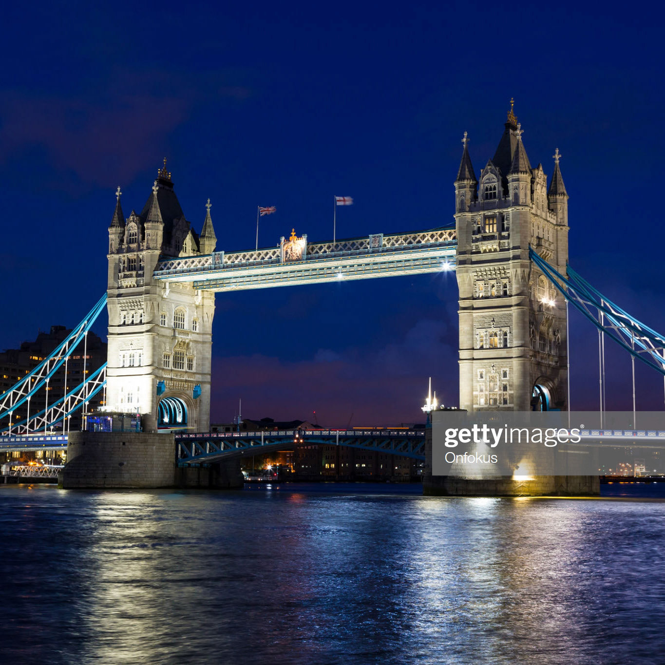 London Tower bridge at night