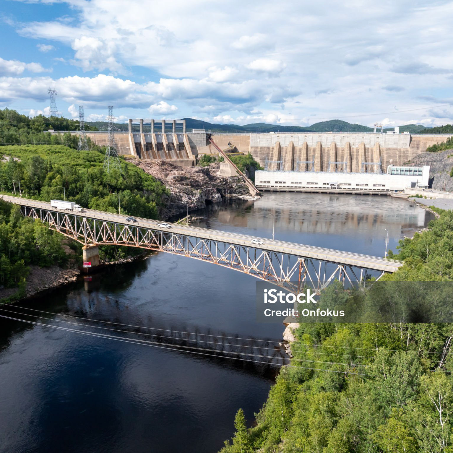 The Jean-Lesage generating station, (French: Centrale Jean-Lesage) formerly known as Manic-2, is a dam located 22 km from Baie-Comeau built on Manicouagan River in Quebec, Canada. The station is owned and operated by Hydro-Qu?bec.