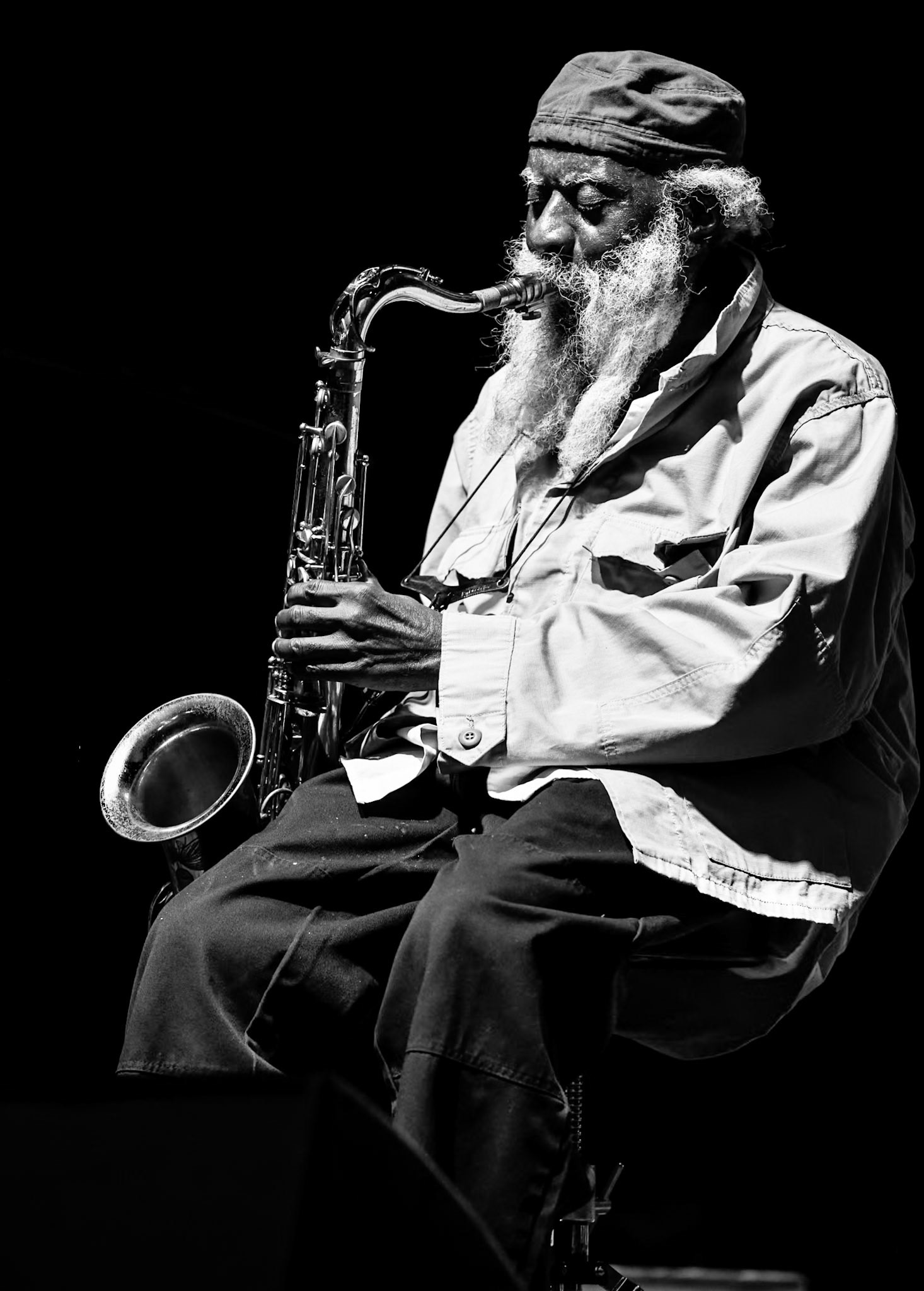 Pharoah Sanders (Oct 13 1940 - Sept 24 2022), last concert at We Out Here 2022