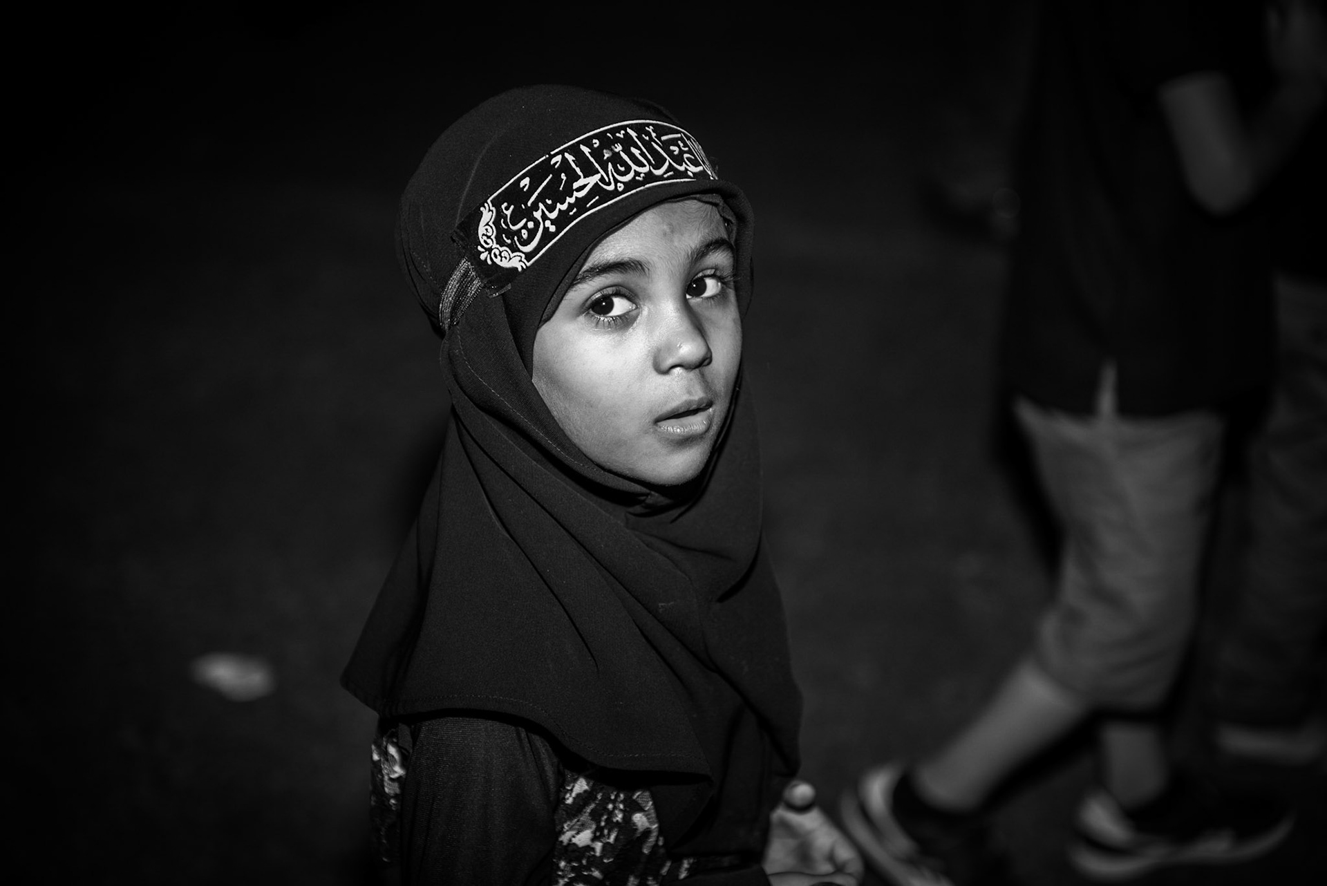A portriat of a girl during Ashura, Kabarbad, Bahrain