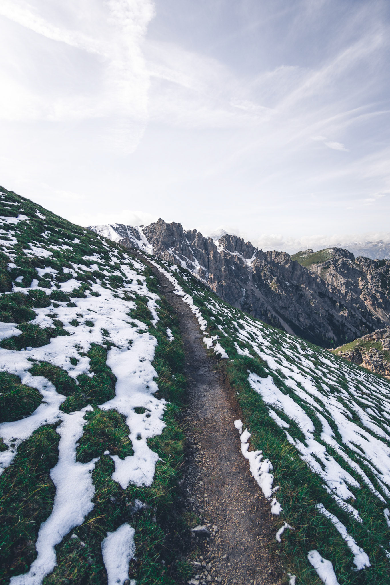 Contrasting fresh Snow