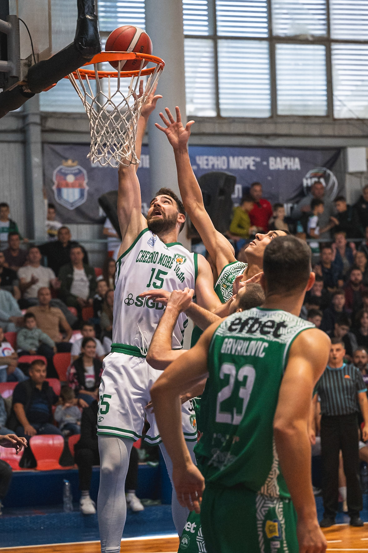 Varna, Hristo Borisov Hall - OCTOBER 13: Cherno More vs Balkan Photo credit: Viktor Vasilev / Viktor Vasilev  Photography