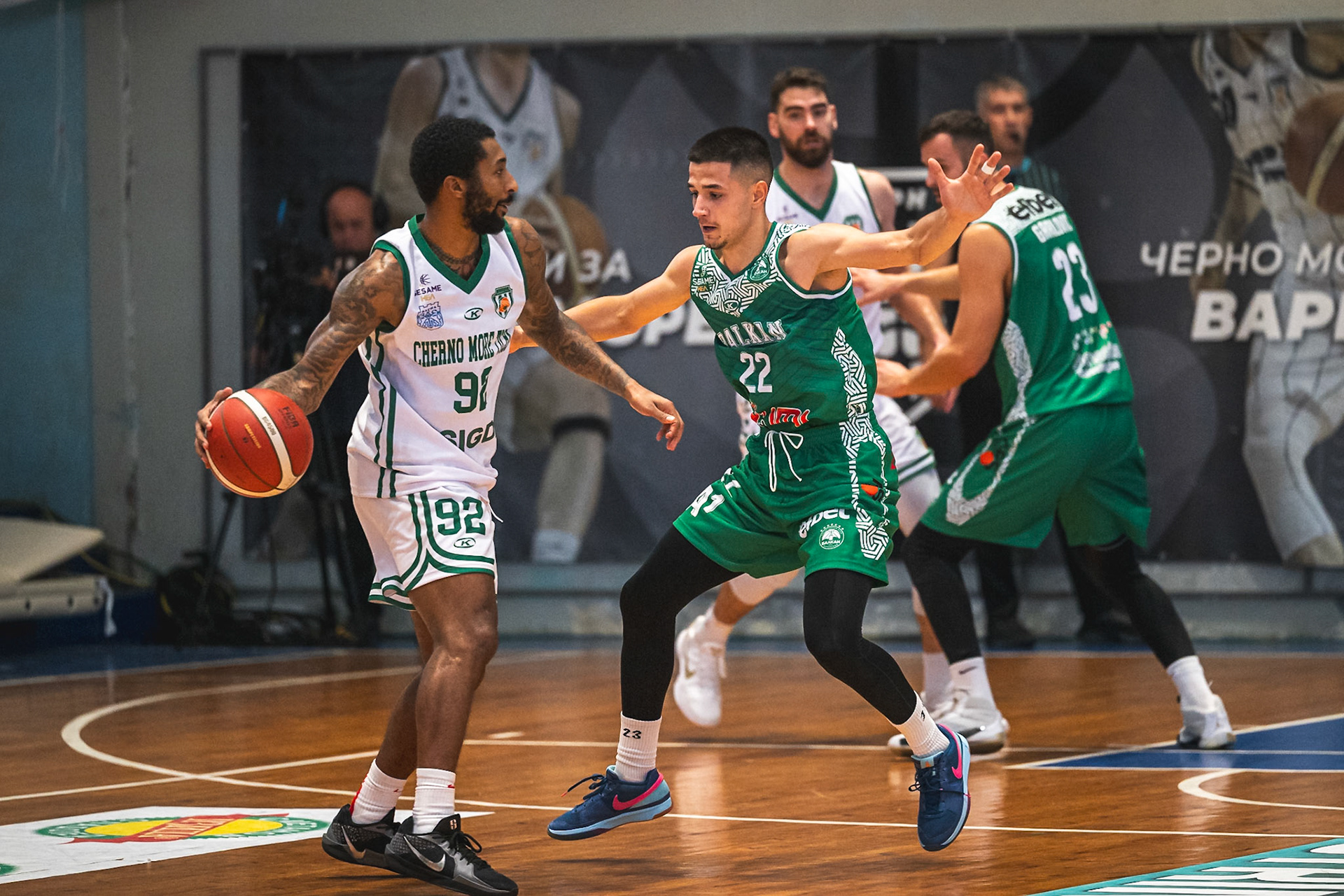 Varna, Hristo Borisov Hall - OCTOBER 13: Cherno More vs Balkan Photo credit: Viktor Vasilev / Viktor Vasilev  Photography