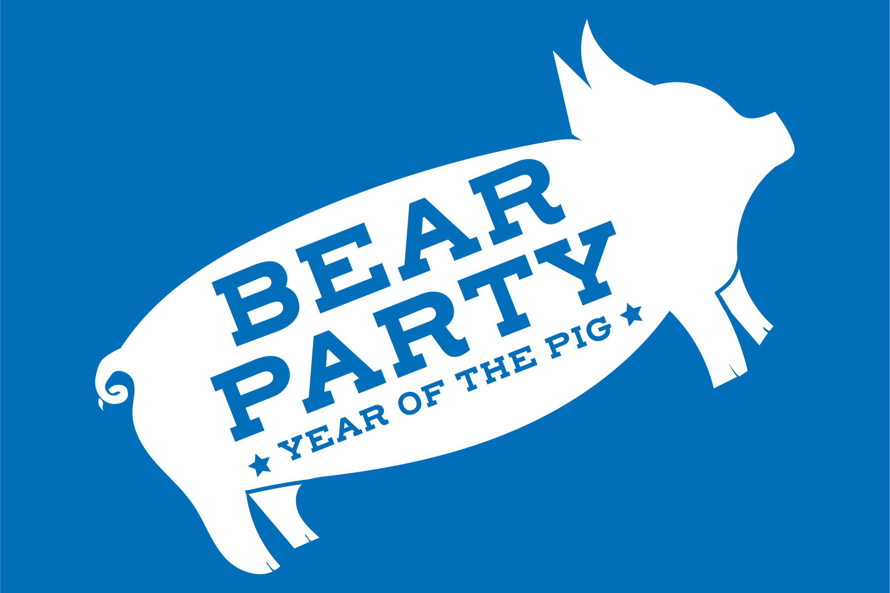 Bear party: Year of the Pig logo