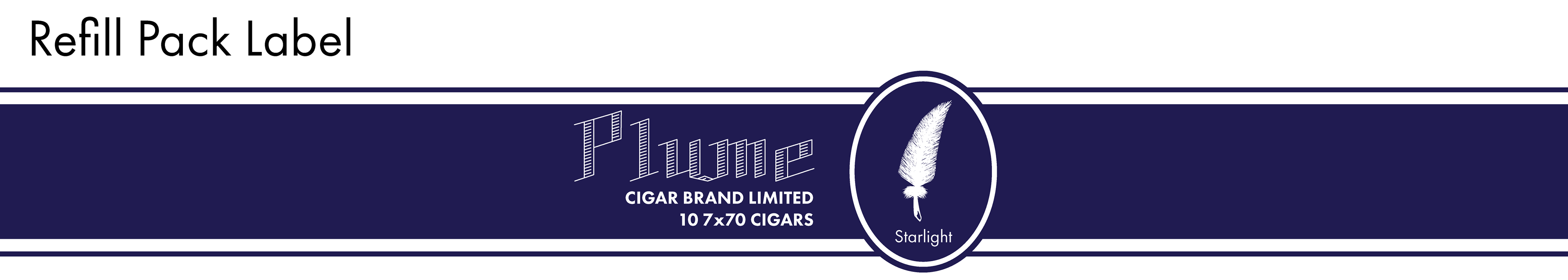 Plume refill pack label