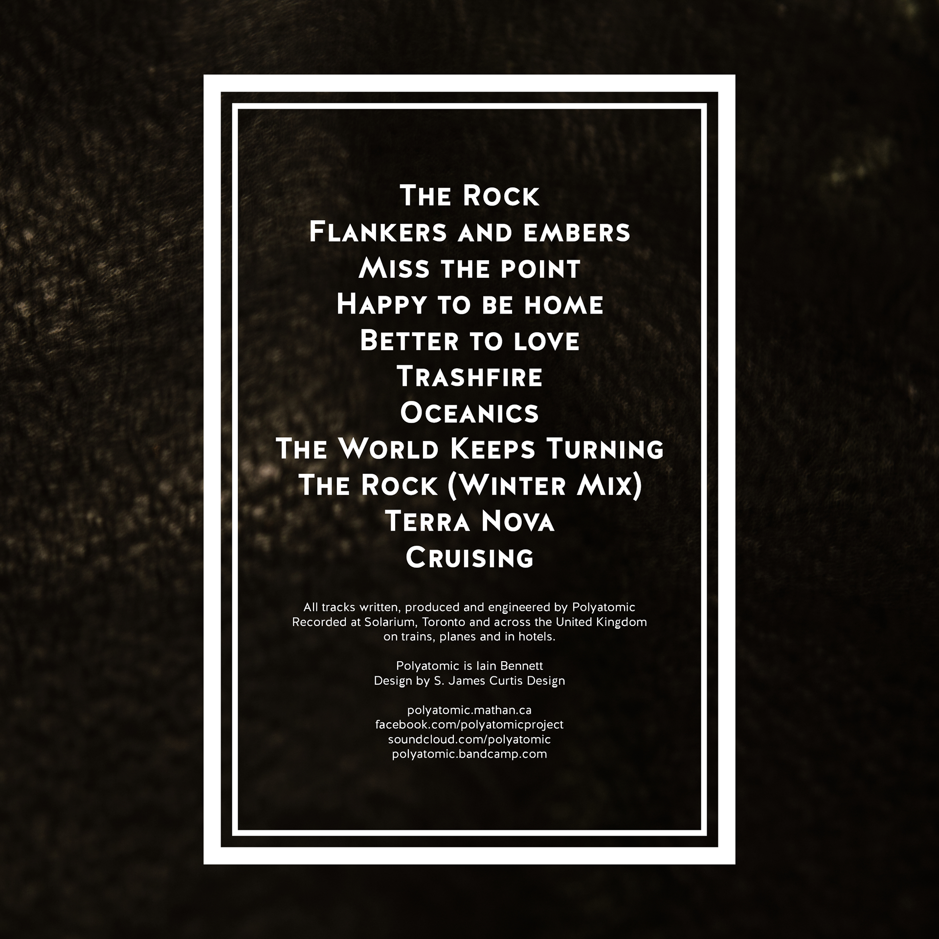 The tracklist of Icebergs