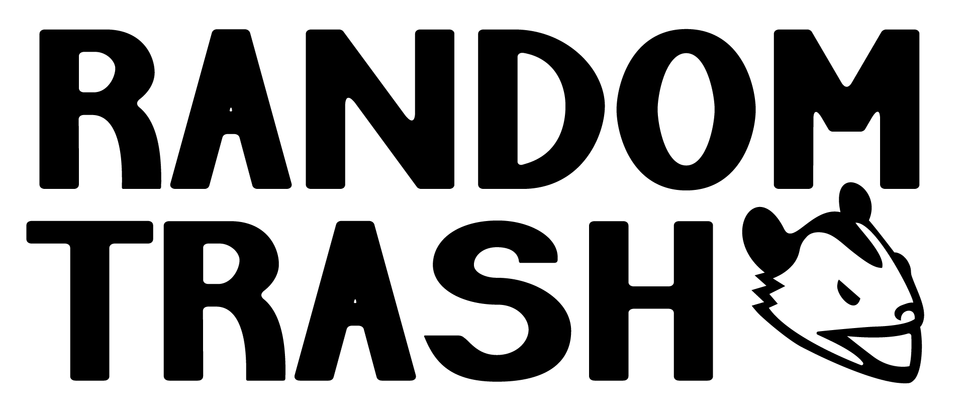 The full, final logo for Random Trash, a clothing line.