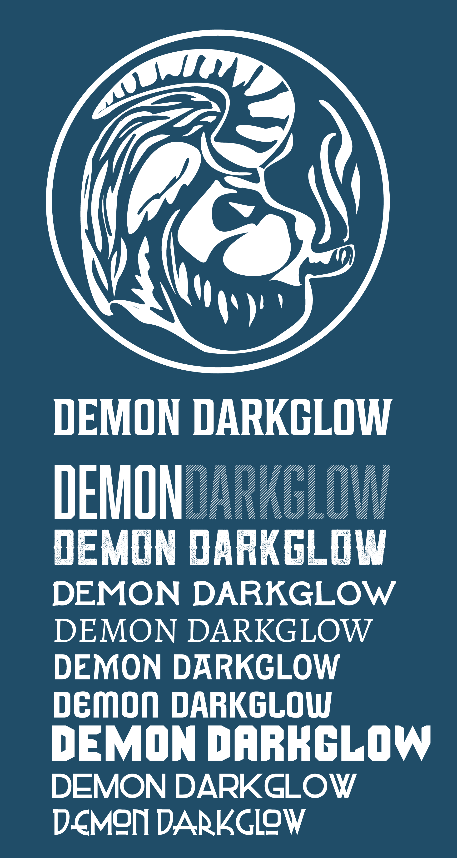 Typeface exploration with the logo