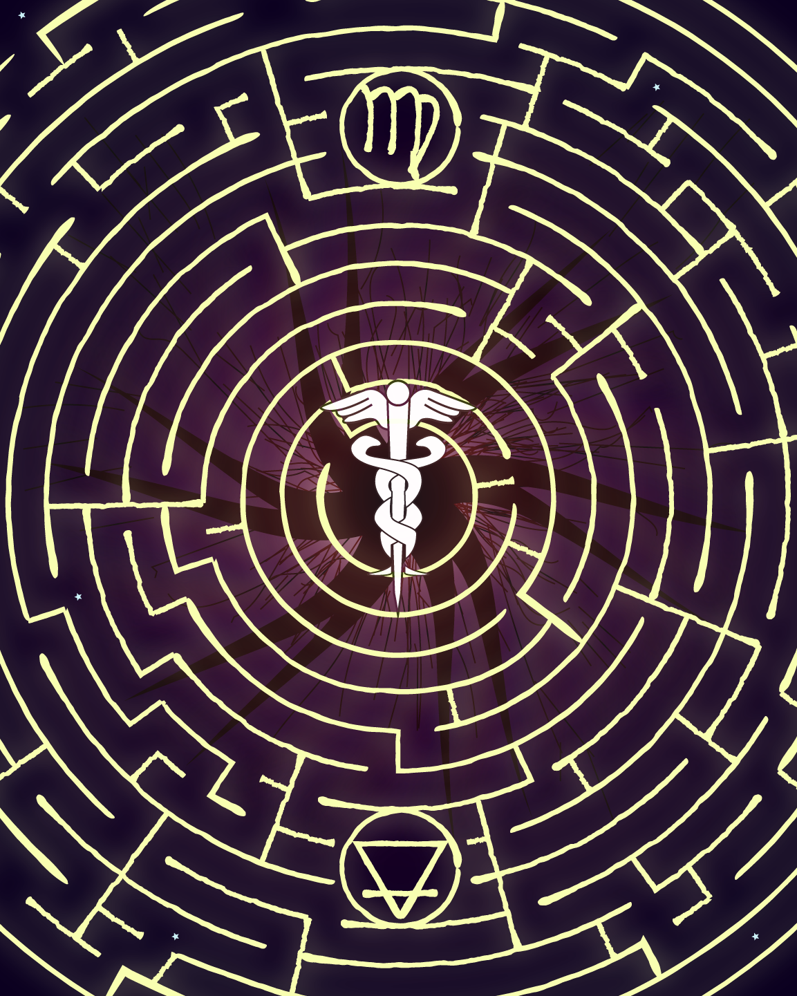 Art print for the maze concept