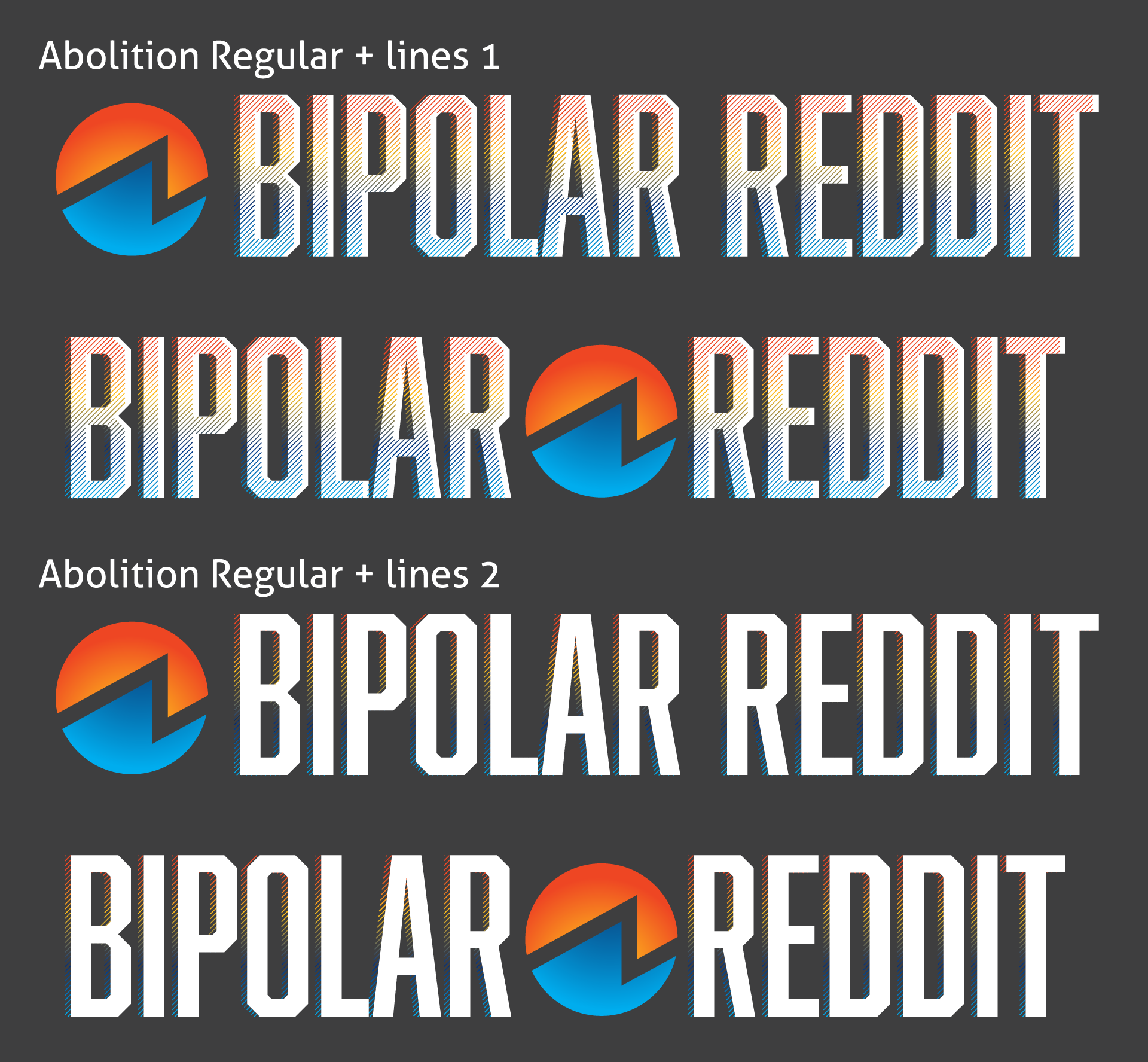 Typeface and logo placement exploration