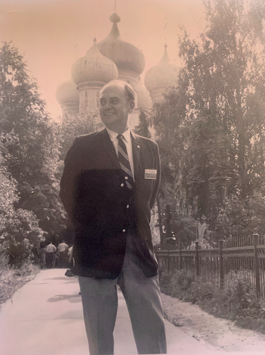 Gov. Eric Holcomb's maternal grandfather, Herb Ritterskamp, visits Moscow, Russia in the 1980’s.