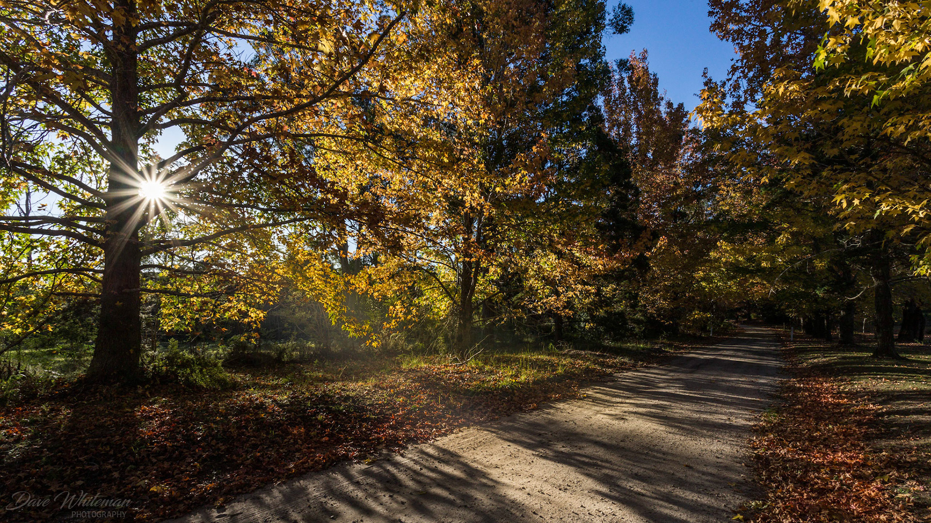 Autumn Sunset in Mountain Lagoon