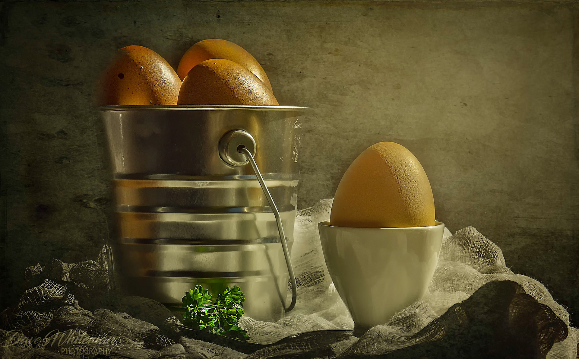 Fresh eggs for breakfast on Good Friday.