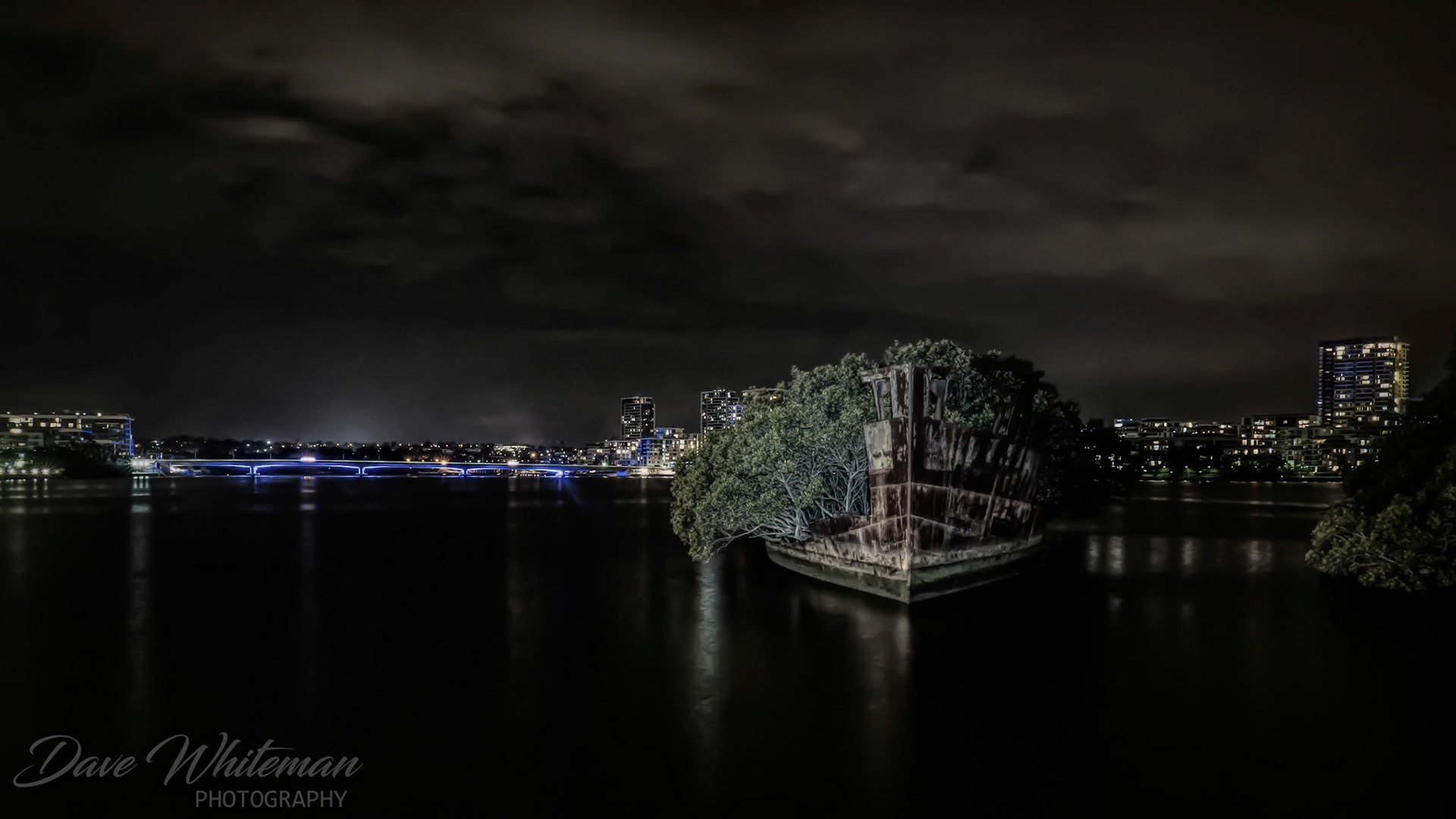 The wreck of the SS Ayrfield in Homebush Bat, Sydney Harbour.