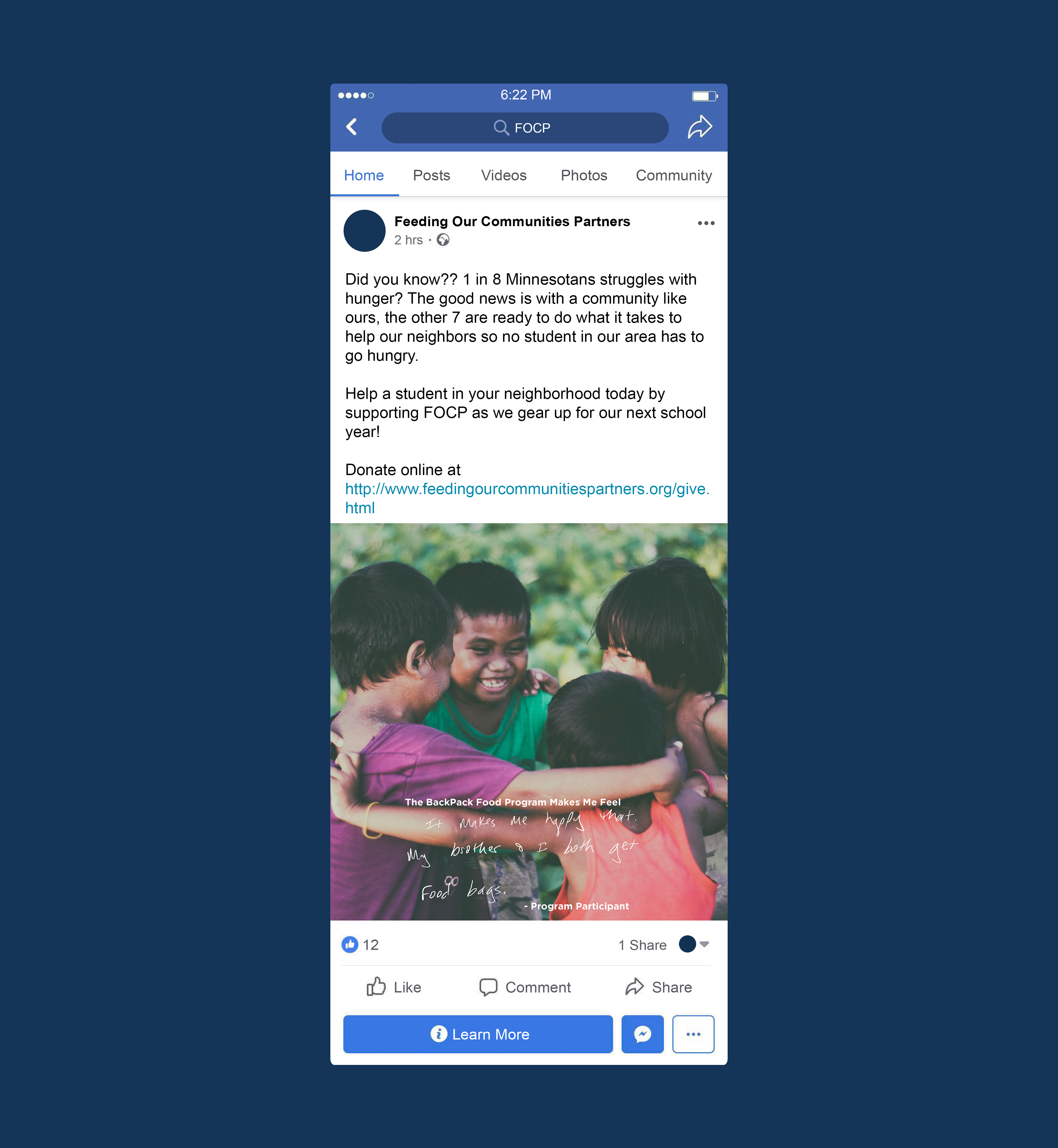FaceBook Post 5