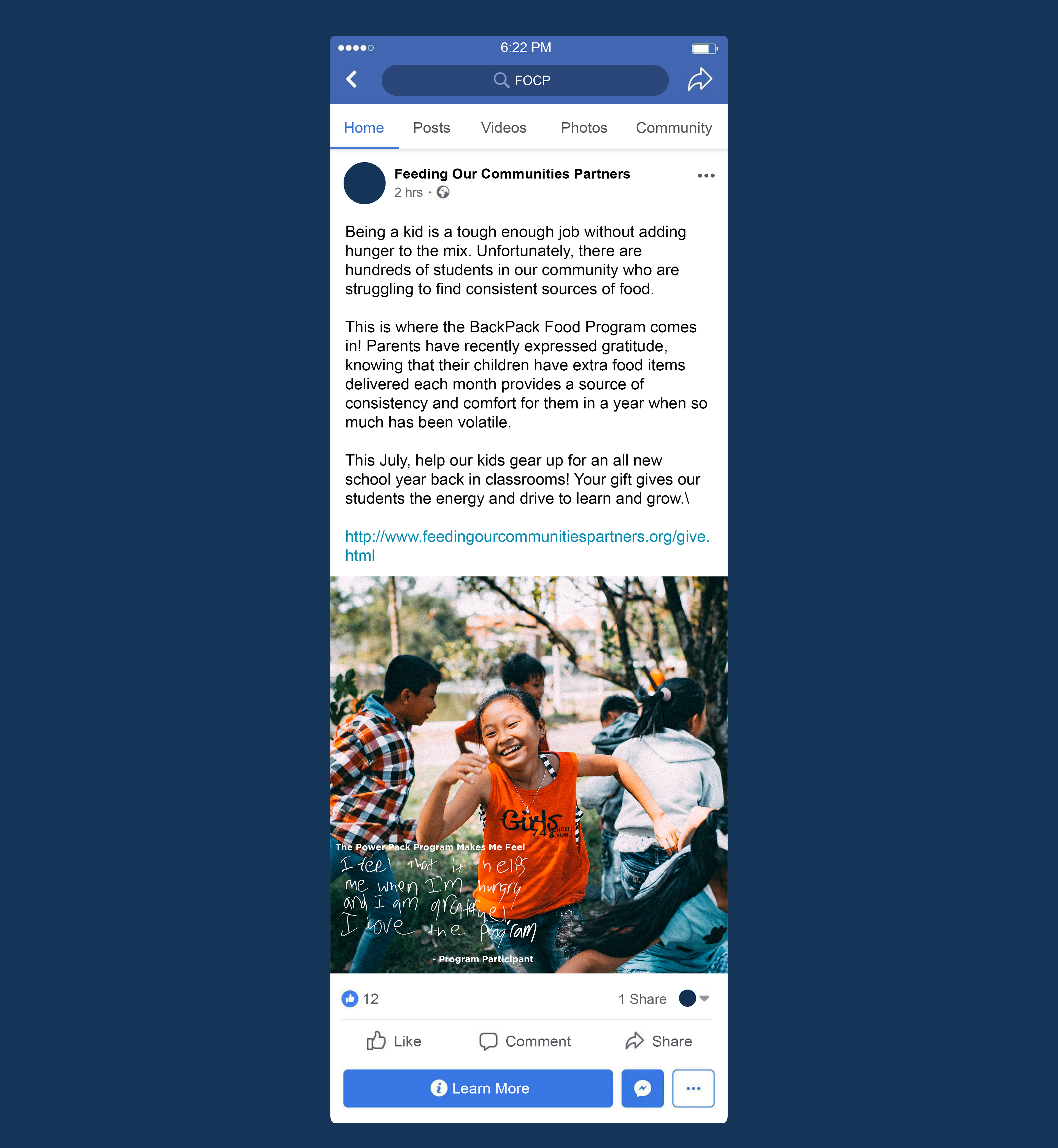 FaceBook Post 3