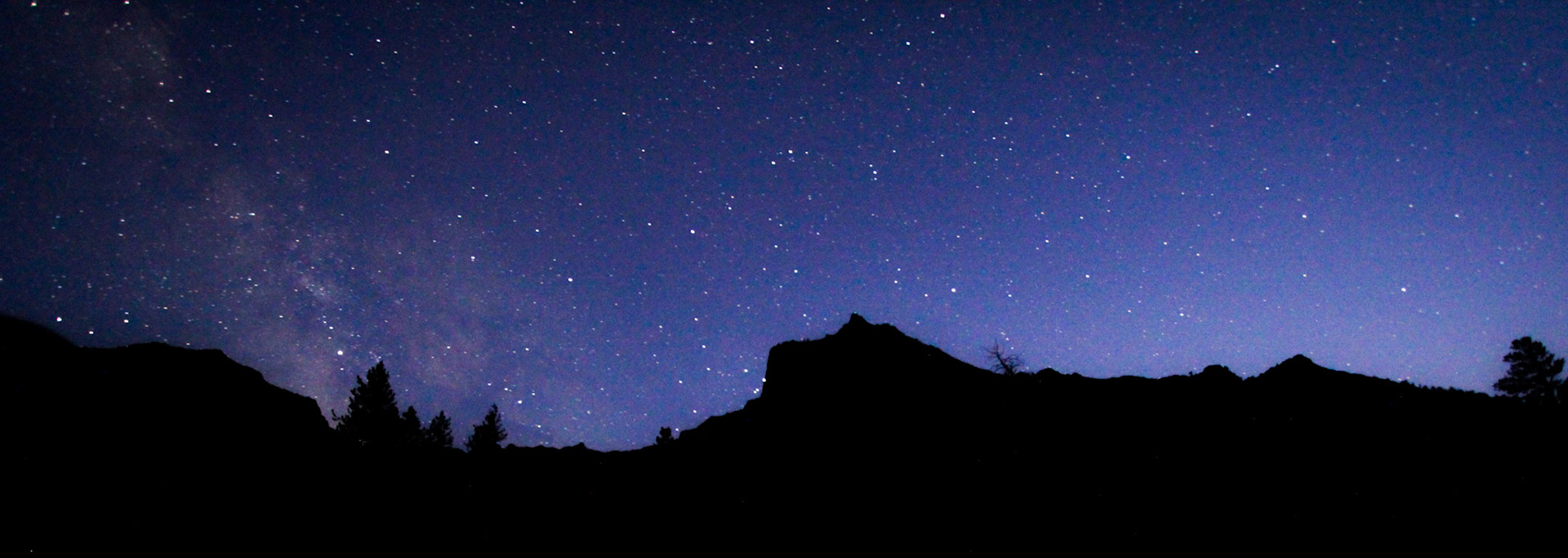 Milky Way Over Mountains - Mineral King, CA