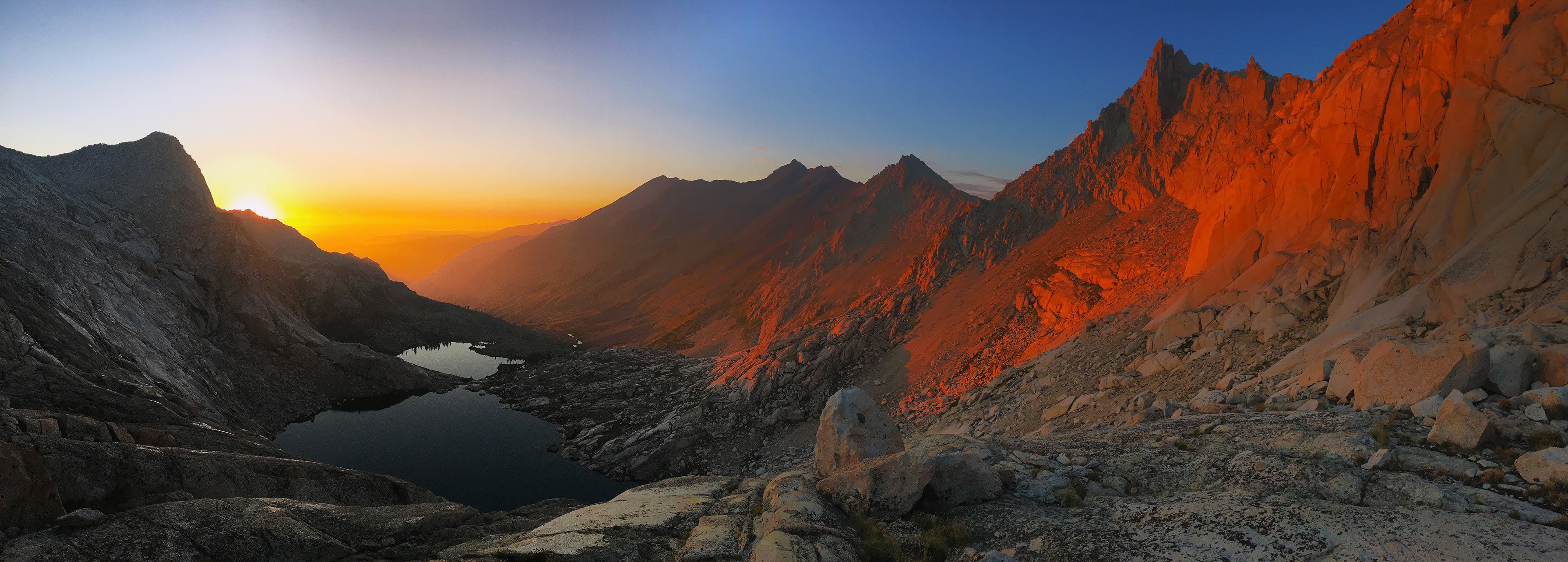 Sunset from Columbine Lake - Mineral King, CA