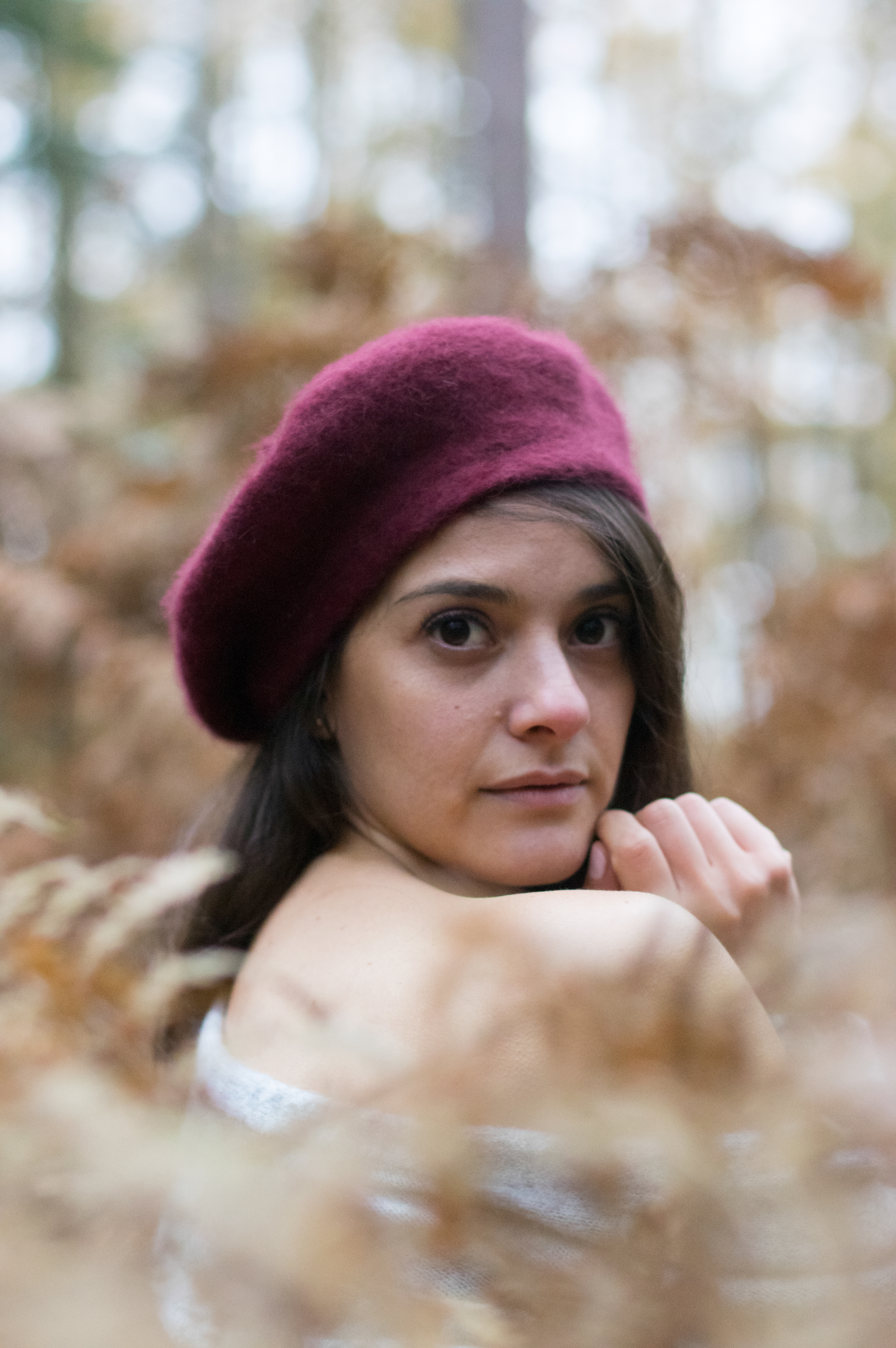 Intiem portret in het bos