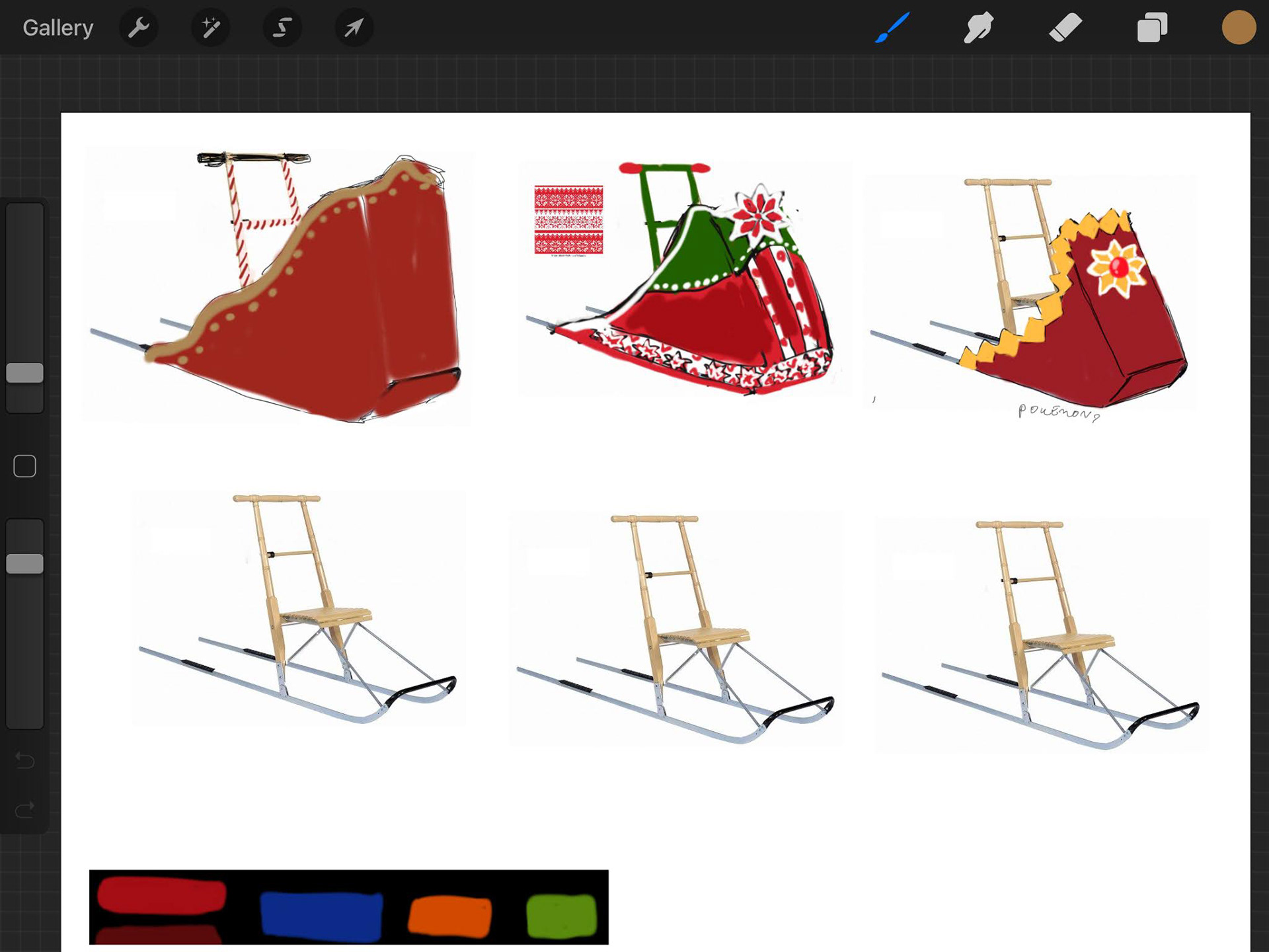 Initial concept sketches