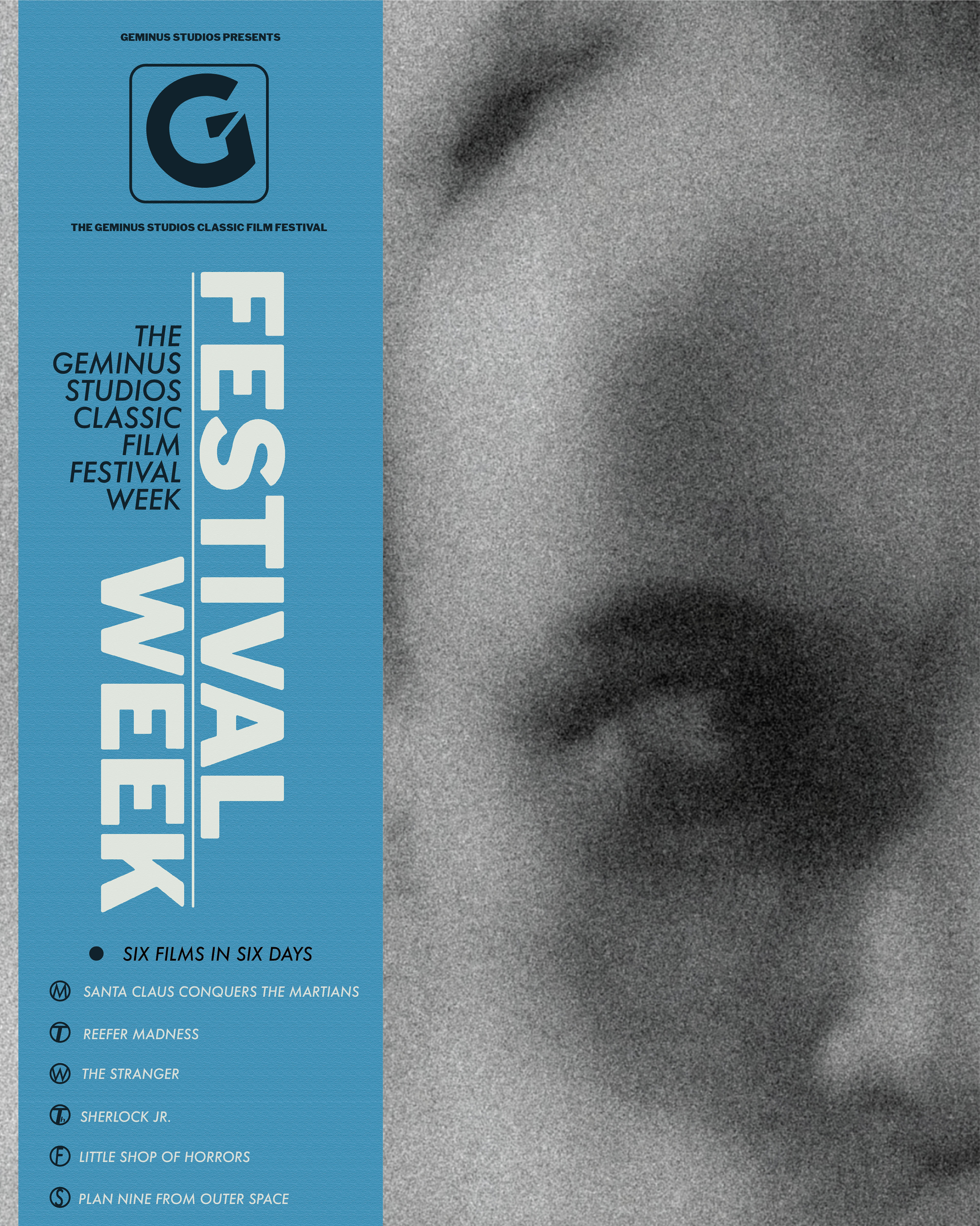 Geminus Studios Classic Film Festival – Festival Week Graphic