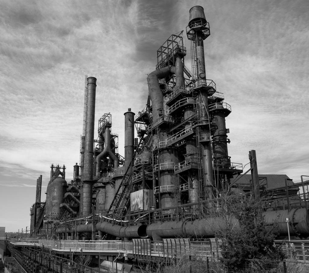 Steelstacks, PA (B&W)