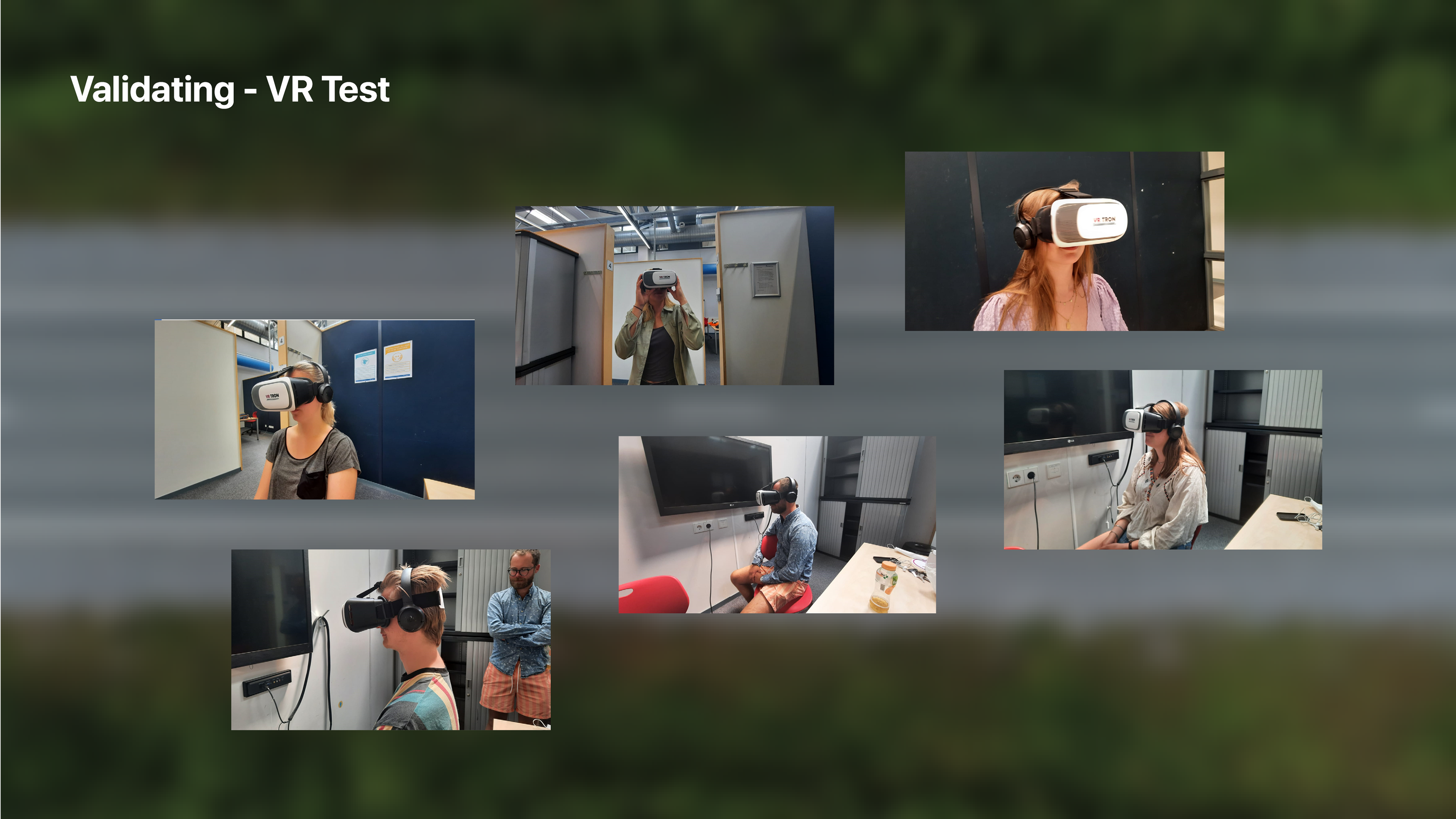 VR User testing