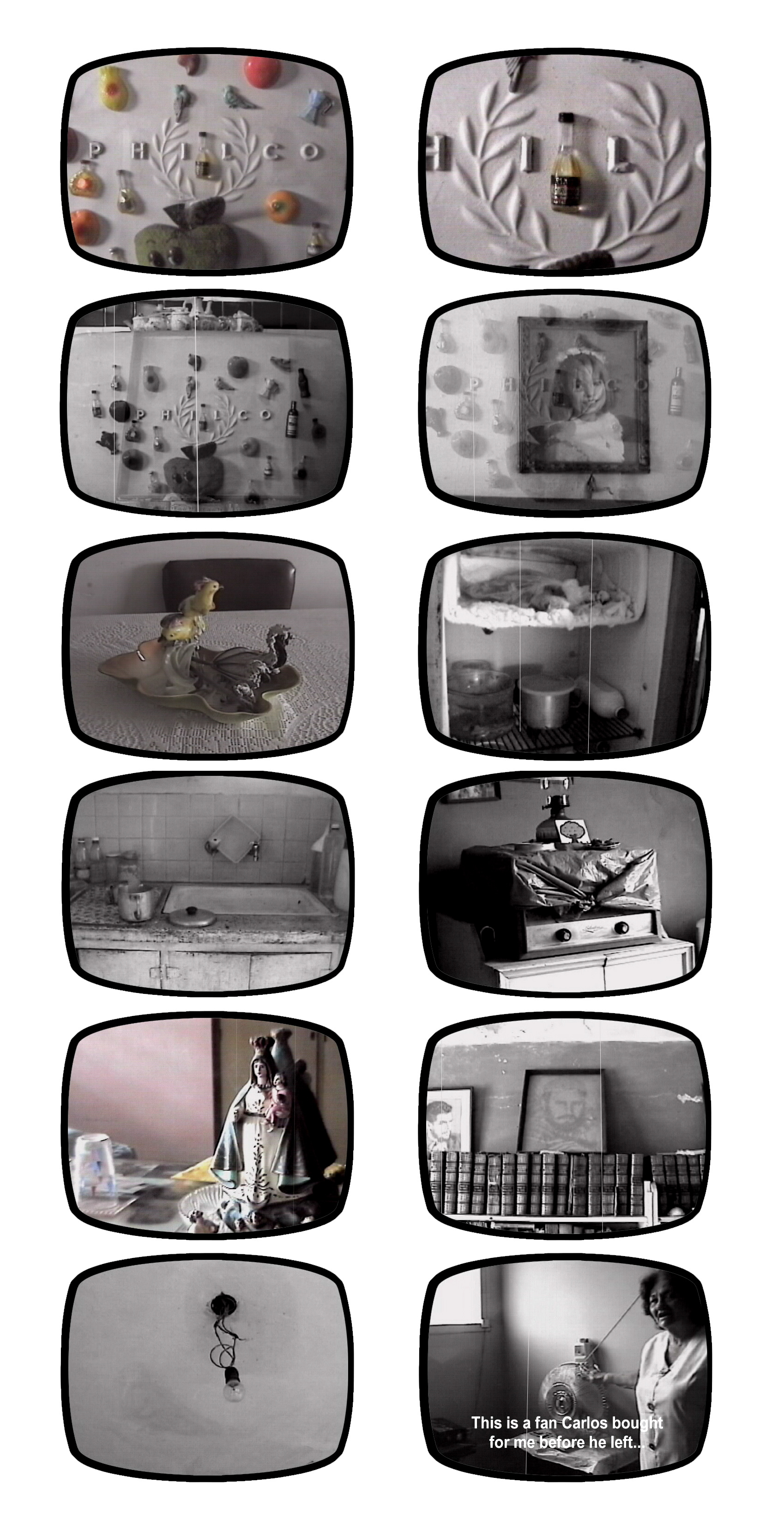 Stills from the video
