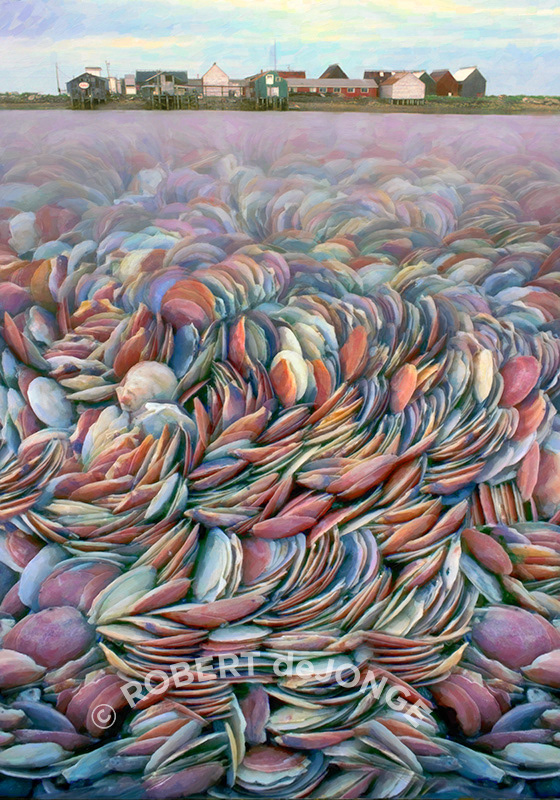 Combination of images from Grand Manan Island, New Brunswick, Canada