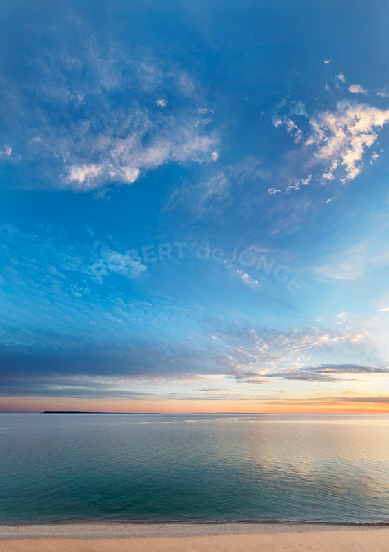 Manitou Islands, Manitou Passage, skyscape, morning, twilight, clouds, Sleeping Bear Point