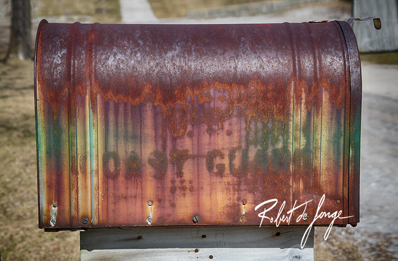 The mailbox at the Coast Guard or Life Saving Service Museum at Glen Haven