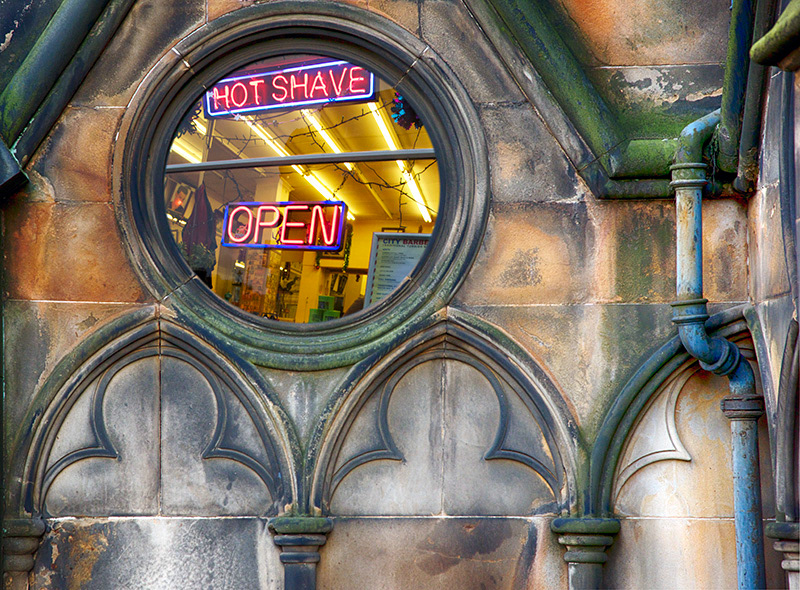 combining a couple images from the city of Edinburgh