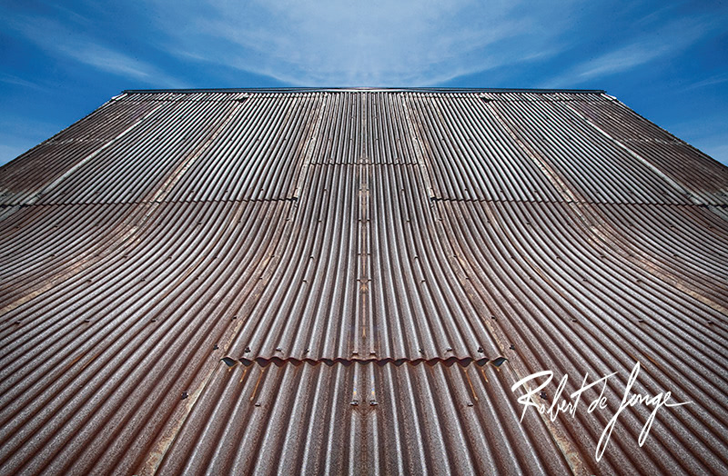 Corregated Steel Roof on Barn at a Sleeping Bear Dunes Homestead