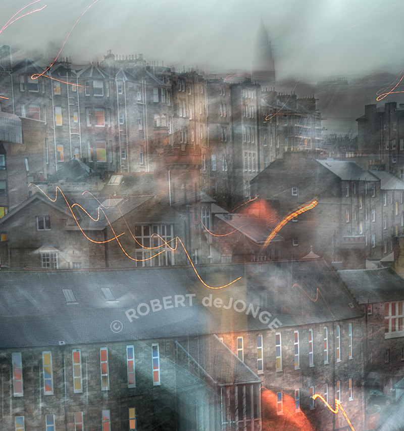 early evening while walking across a bridge in Queensferry