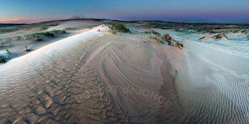 Frost, dune, sunrise, patterns, Sleeping Bear Dunes National Lakeshore