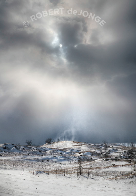 winter, Sleeping Bear Point, sun rays, wind gust, Ghost Forest, Sleeping Bear